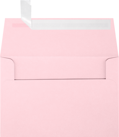 Baby Candy Pink 32lb A4 Invitation Envelopes (4 1/4 x 6 1/4) with Peel & Seal