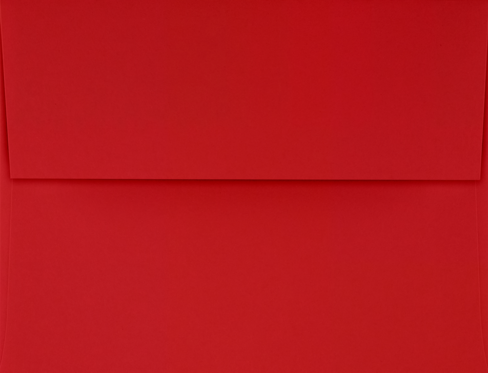 Red 32lb A4 Invitation Envelopes (4 1/4 x 6 1/4) with Peel & Seal