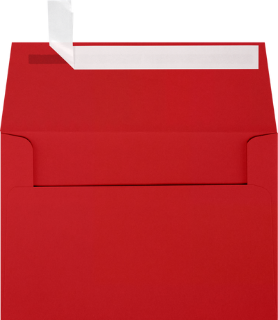 Red 32lb A4 Invitation Envelopes (4 1/4 x 6 1/4) with Peel & Seal