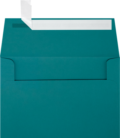 Teal Blue 32lb A4 Invitation Envelopes (4 1/4 x 6 1/4) with Peel & Seal