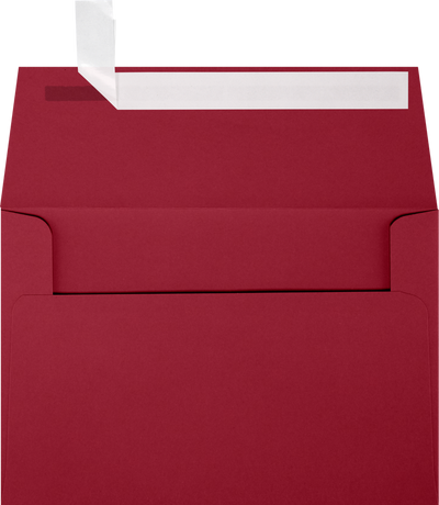 Garnet Dark Red 32lb A4 Invitation Envelopes (4 1/4 x 6 1/4) with Peel & Seal