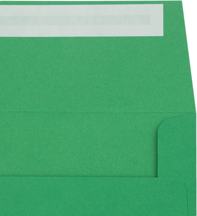 Holiday Green 32lb A4 Invitation Envelopes (4 1/4 x 6 1/4) with Peel & Seal