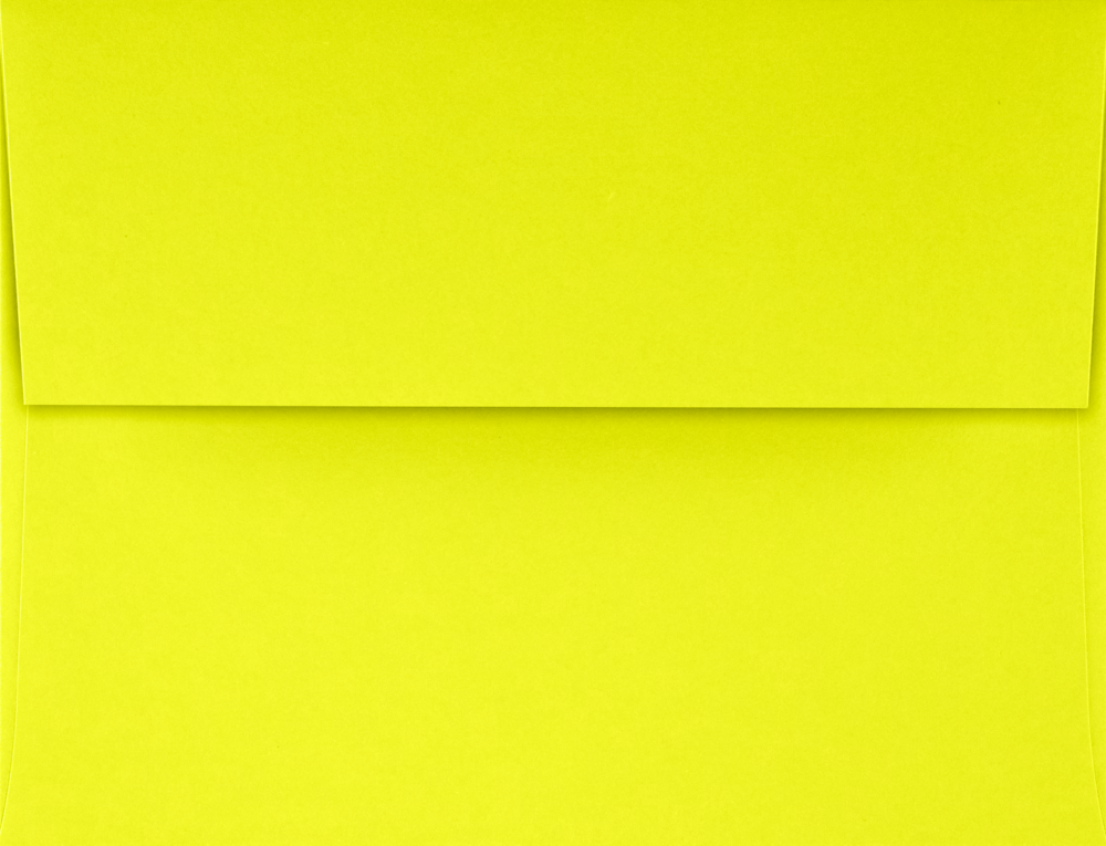 Citrus Yellow 32lb A4 Invitation Envelopes (4 1/4 x 6 1/4) with Peel & Seal