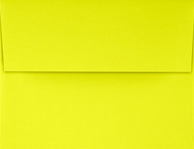 Citrus Yellow 32lb A4 Invitation Envelopes (4 1/4 x 6 1/4) with Peel & Seal