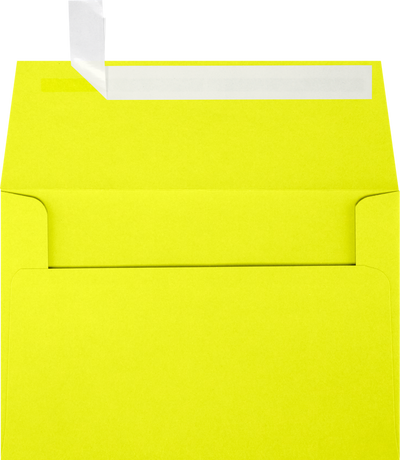 Citrus Yellow 32lb A4 Invitation Envelopes (4 1/4 x 6 1/4) with Peel & Seal
