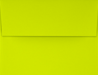 Wasabi Lime Green 32lb A4 Invitation Envelopes (4 1/4 x 6 1/4) with Peel & Seal