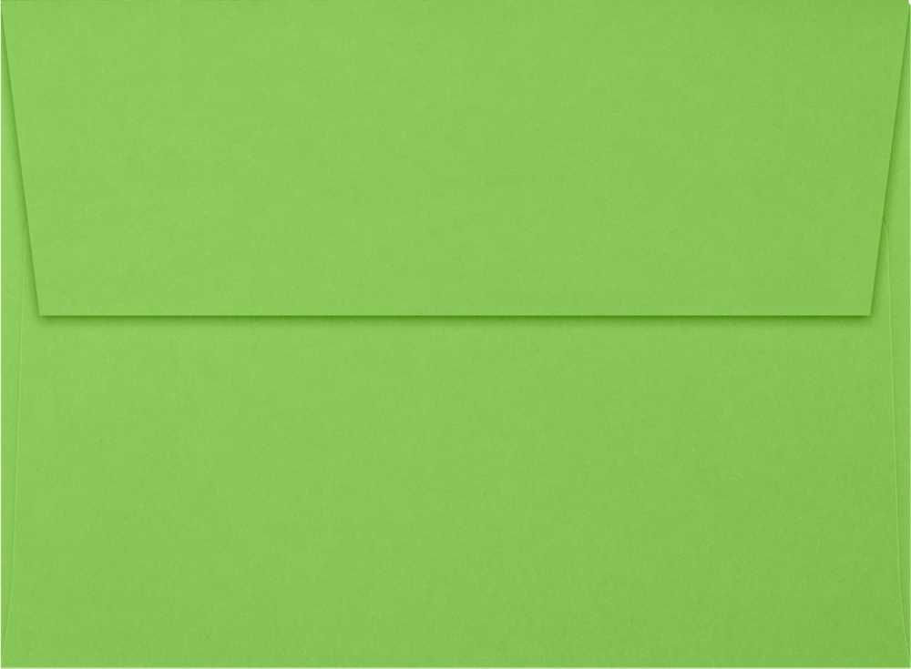 Lime Green 32lb A6 Invitation Envelopes (4 3/4 x 6 1/2) with Peel & Seal