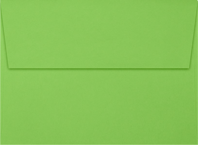 Lime Green 32lb A6 Invitation Envelopes (4 3/4 x 6 1/2) with Peel & Seal