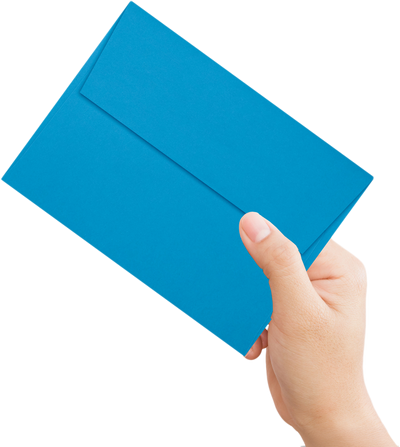 Pool Blue 32lb A6 Invitation Envelopes (4 3/4 x 6 1/2) with Peel & Seal