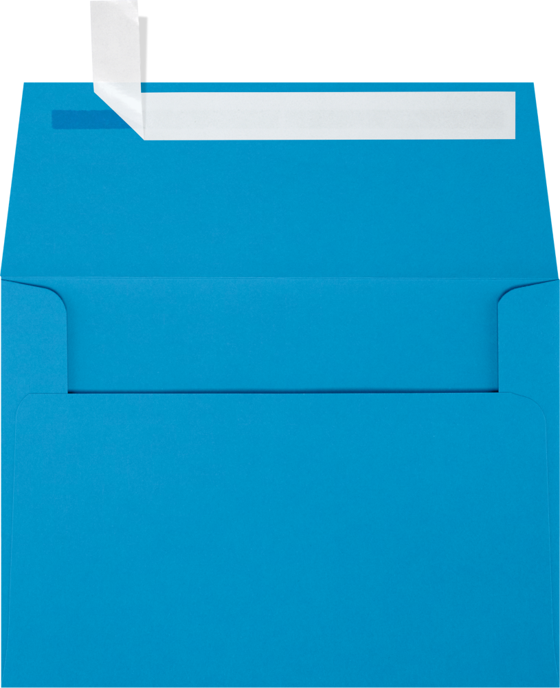 Pool Blue 32lb A6 Invitation Envelopes (4 3/4 x 6 1/2) with Peel & Seal