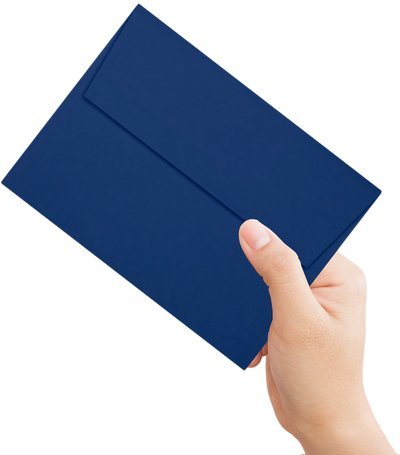 Navy Blue 32lb A6 Invitation Envelopes (4 3/4 x 6 1/2) with Peel & Seal