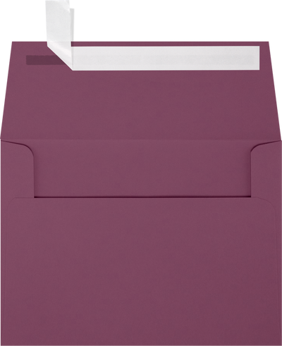 Vintage Plum Purple 32lb A6 Invitation Envelopes (4 3/4 x 6 1/2) with Peel & Seal