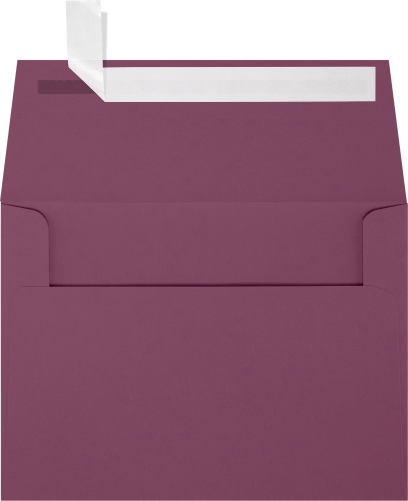 Vintage Plum Purple 32lb A6 Invitation Envelopes (4 3/4 x 6 1/2) with Peel & Seal