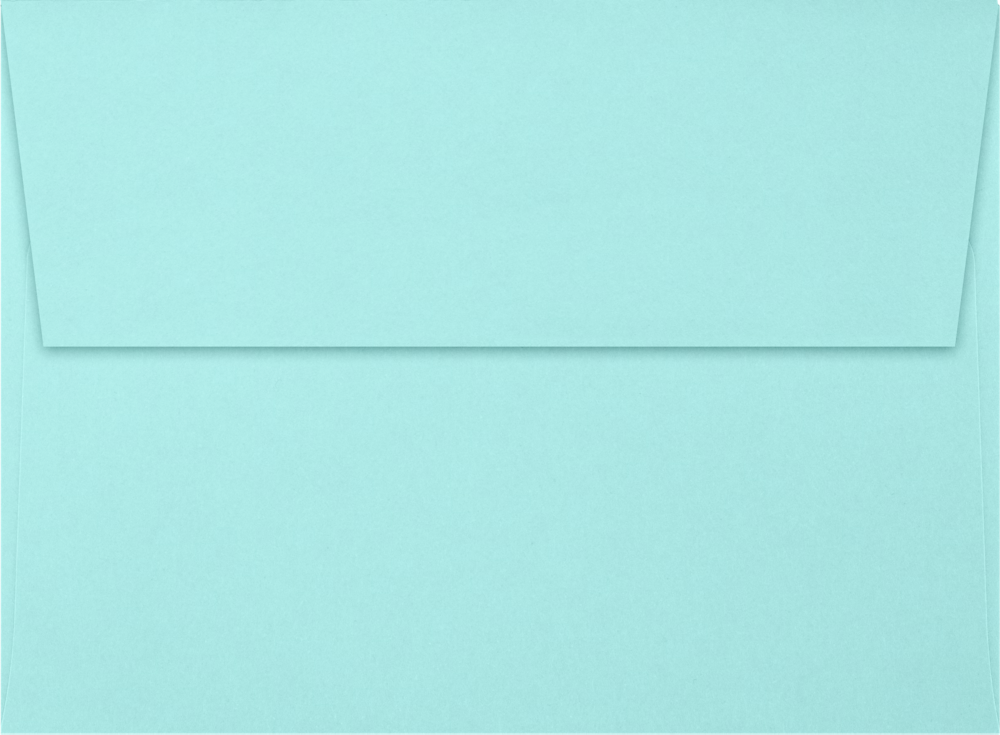 Seafoam Aqua Blue 32lb A6 Invitation Envelopes (4 3/4 x 6 1/2) with Peel & Seal
