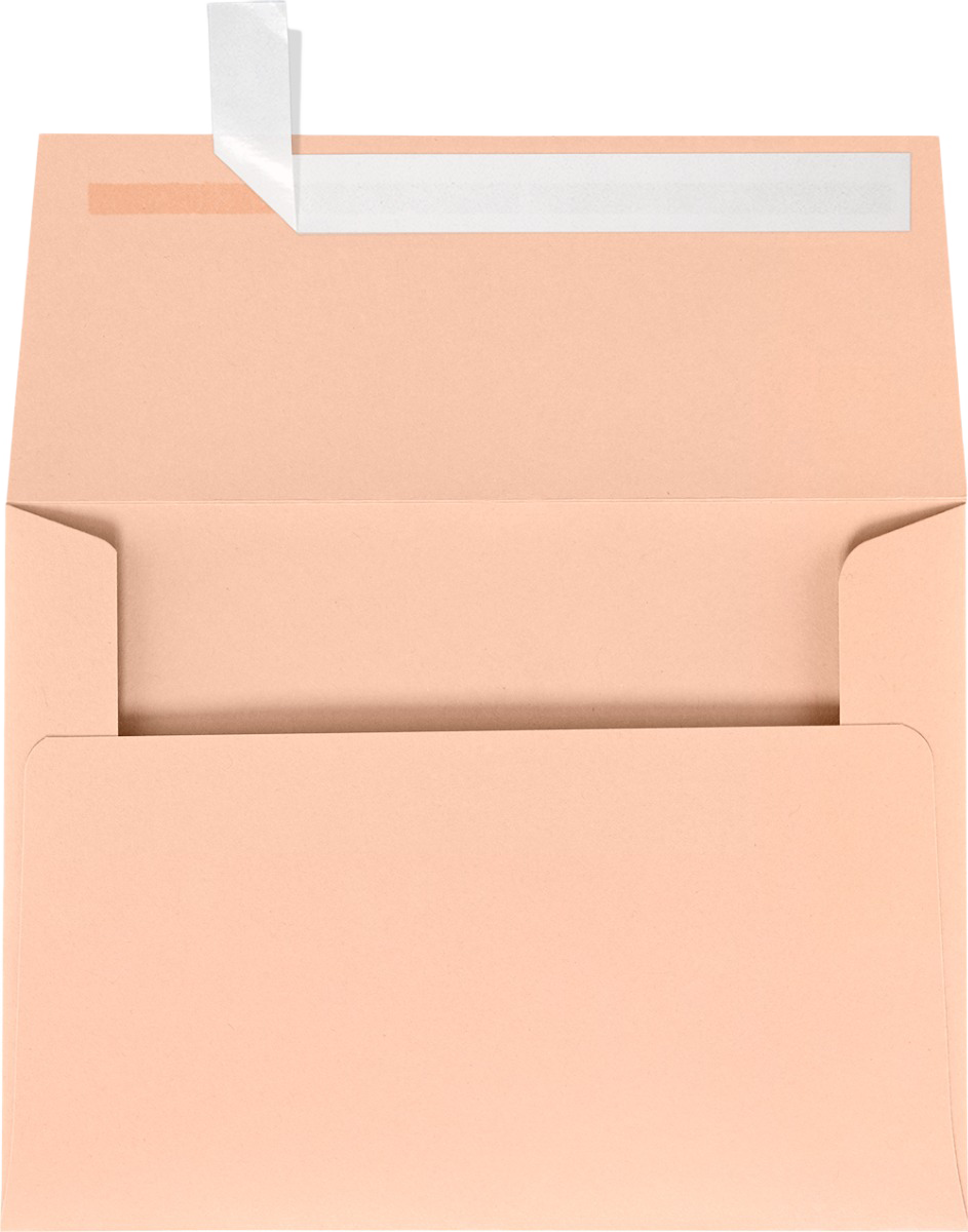 Blush Pink 32lb A6 Invitation Envelopes (4 3/4 x 6 1/2) with Peel & Seal