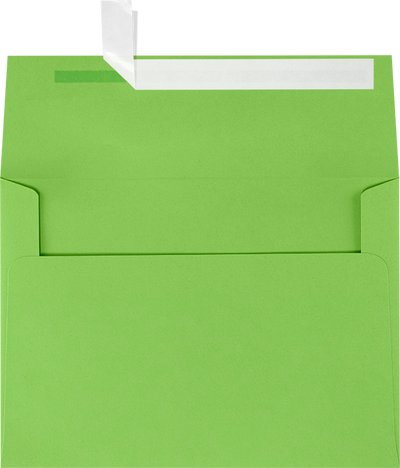 Lime Green 32lb A7 Invitation Envelopes (5 1/4 x 7 1/4) with Peel & Seal