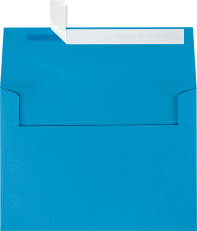 Pool Blue 32lb A7 Invitation Envelopes (5 1/4 x 7 1/4) with Peel & Seal