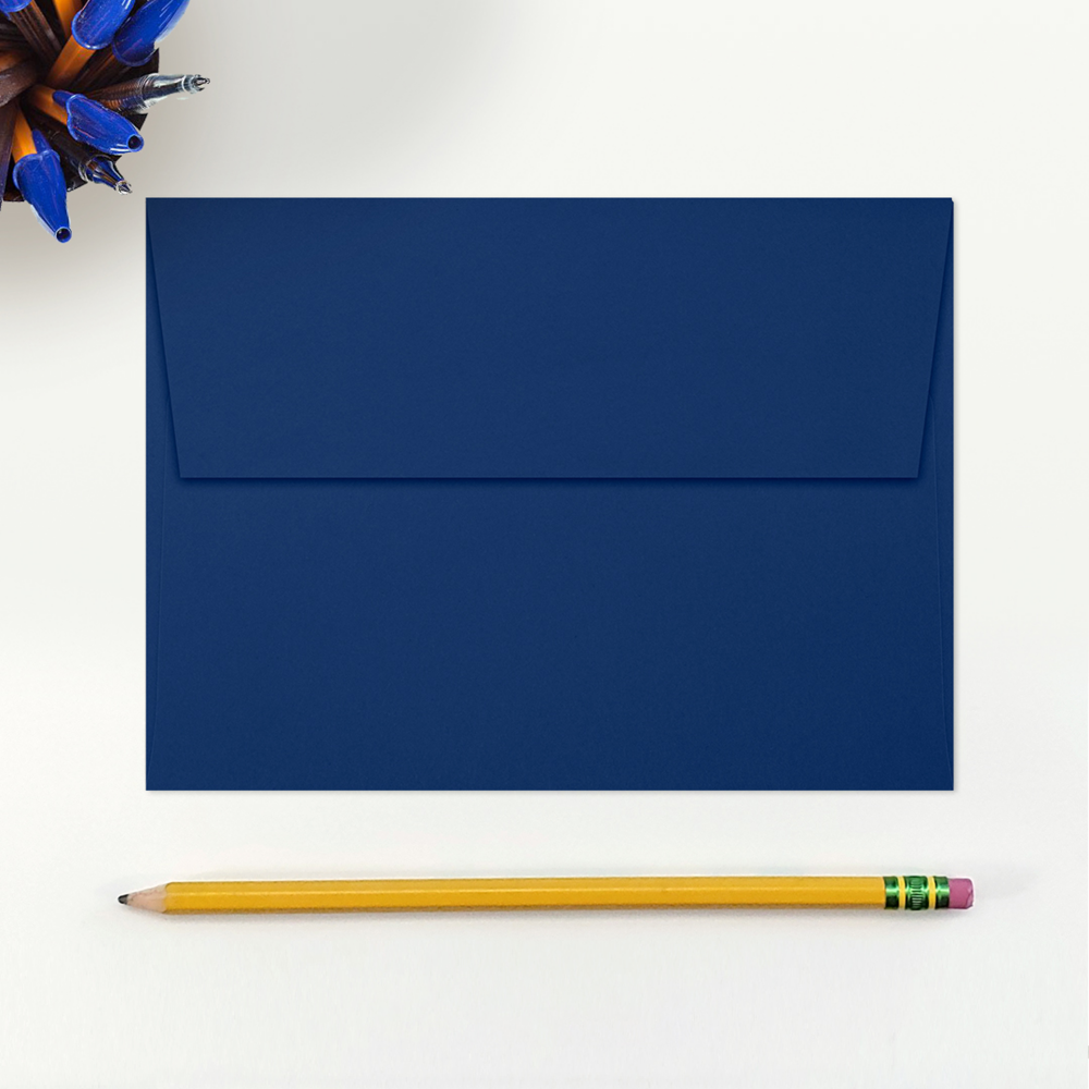 Navy Blue 32lb A7 Invitation Envelopes (5 1/4 x 7 1/4) with Peel & Seal