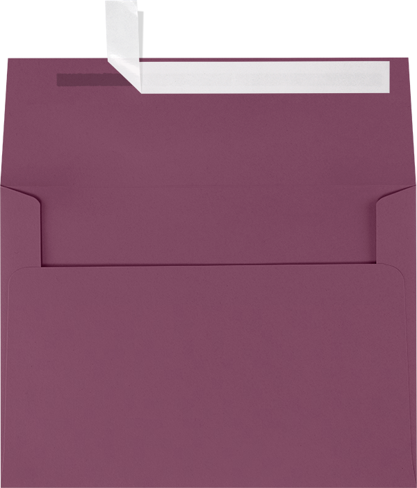 Vintage Plum Purple 32lb A7 Invitation Envelopes (5 1/4 x 7 1/4) with Peel & Seal