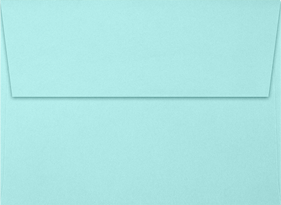 Seafoam Aqua Blue 32lb A7 Invitation Envelopes (5 1/4 x 7 1/4) with Peel & Seal