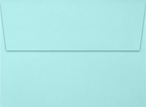 Seafoam Aqua Blue 32lb A7 Invitation Envelopes (5 1/4 x 7 1/4) with Peel & Seal