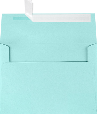 Seafoam Aqua Blue 32lb A7 Invitation Envelopes (5 1/4 x 7 1/4) with Peel & Seal