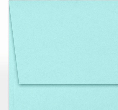 Seafoam Aqua Blue 32lb A7 Invitation Envelopes (5 1/4 x 7 1/4) with Peel & Seal