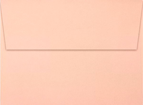 Blush Pink 32lb A7 Invitation Envelopes (5 1/4 x 7 1/4) with Peel & Seal