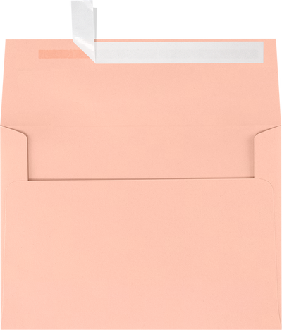 Blush Pink 32lb A7 Invitation Envelopes (5 1/4 x 7 1/4) with Peel & Seal