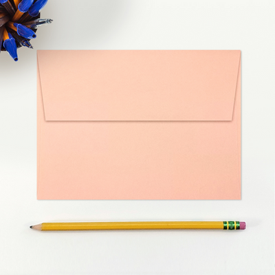 Blush Pink 32lb A7 Invitation Envelopes (5 1/4 x 7 1/4) with Peel & Seal