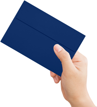 Navy Blue 32lb A8 Invitation Envelopes (5 1/2 x 8 1/8) with Peel & Seal