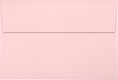 Baby Candy Pink 32lb A8 Invitation Envelopes (5 1/2 x 8 1/8) with Peel & Seal