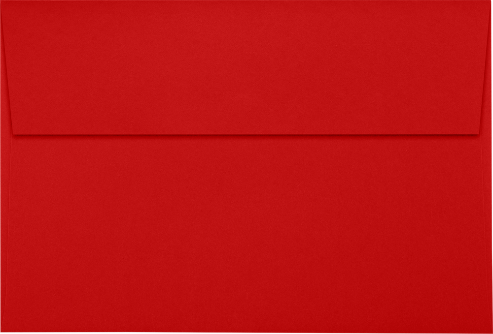 Red 32lb A8 Invitation Envelopes (5 1/2 x 8 1/8) with Peel & Seal