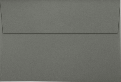 Dark Smoke Gray 32lb A8 Invitation Envelopes (5 1/2 x 8 1/8) with Peel & Seal