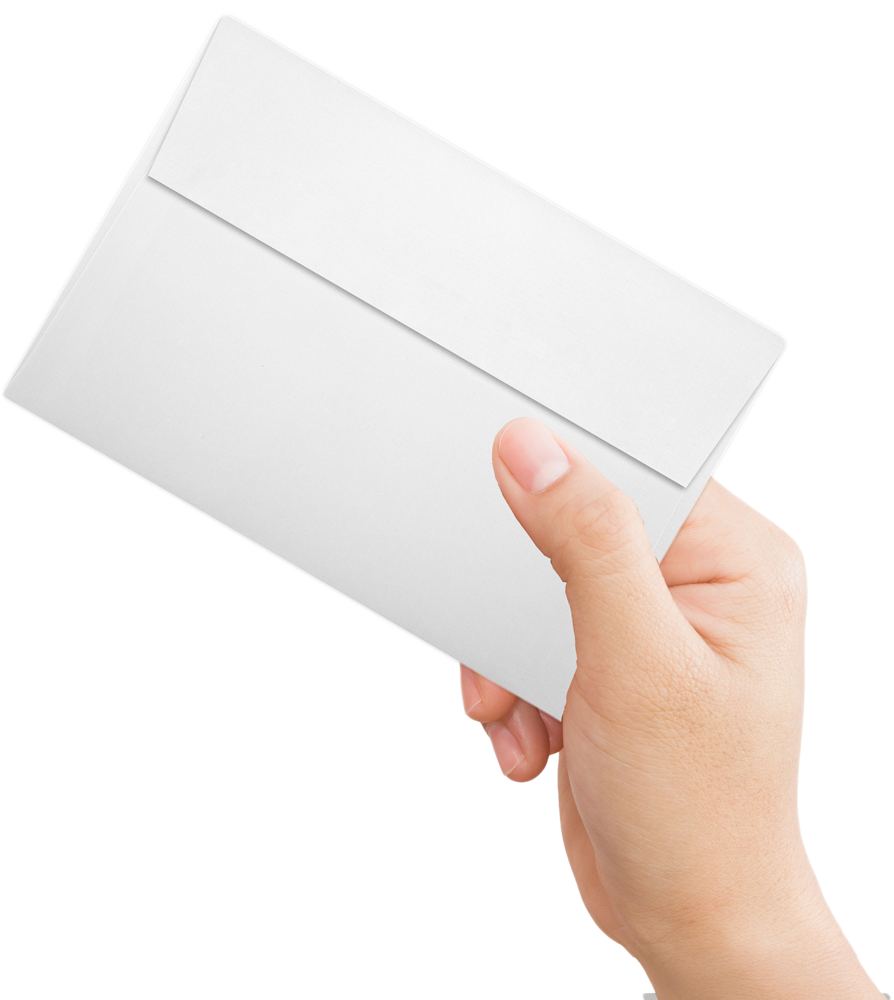 White Linen 32lb A8 Invitation Envelopes (5 1/2 x 8 1/8) with Peel & Seal