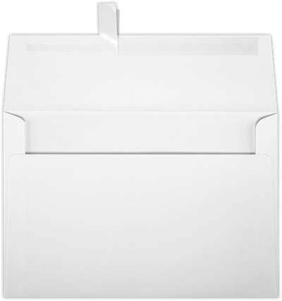 White Linen 32lb A8 Invitation Envelopes (5 1/2 x 8 1/8) with Peel & Seal