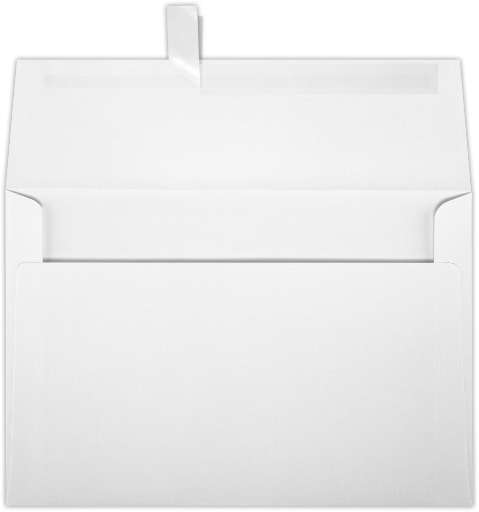 White Linen 32lb A8 Invitation Envelopes (5 1/2 x 8 1/8) with Peel & Seal