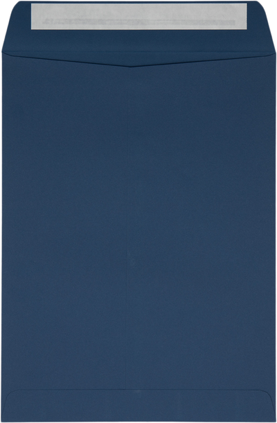 Navy Blue 32lb 9 x 12 Open End Envelopes with Peel & Seal
