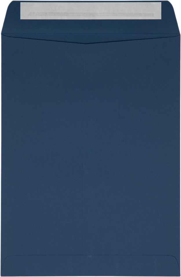 Navy Blue 32lb 9 x 12 Open End Envelopes with Peel & Seal