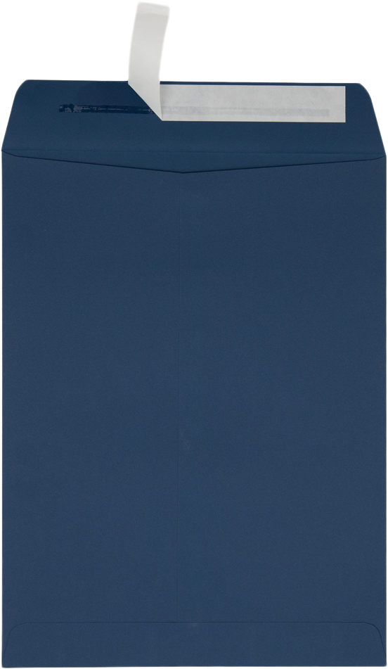 Navy Blue 32lb 9 x 12 Open End Envelopes with Peel & Seal