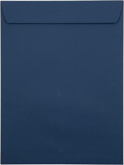Navy Blue 32lb 9 x 12 Open End Envelopes with Peel & Seal