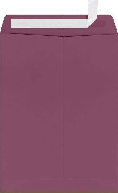 Vintage Plum Purple 32lb 9 x 12 Open End Envelopes with Peel & Seal