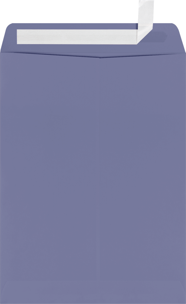 Wisteria Purple 32lb 9 x 12 Open End Envelopes with Peel & Seal