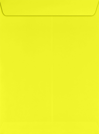 Citrus Yellow 32lb 9 x 12 Open End Envelopes with Peel & Seal