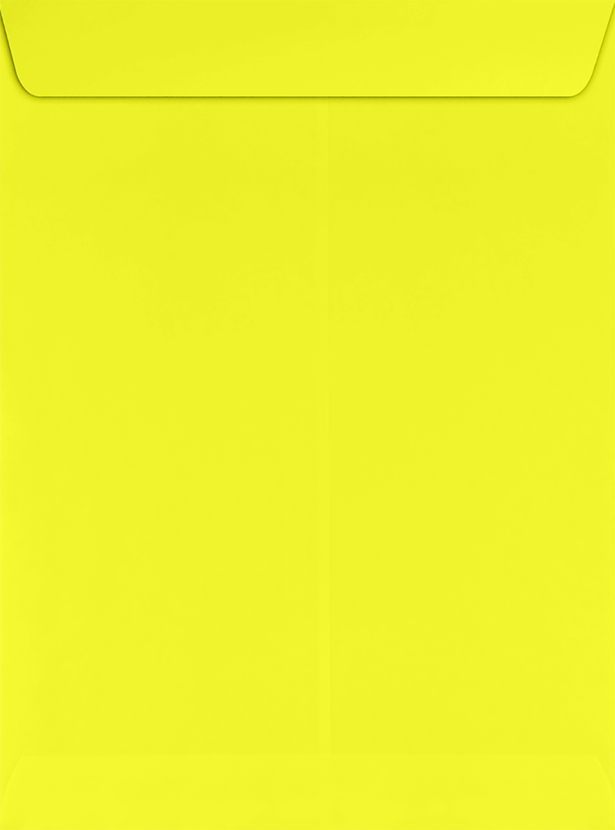 Citrus Yellow 32lb 9 x 12 Open End Envelopes with Peel & Seal
