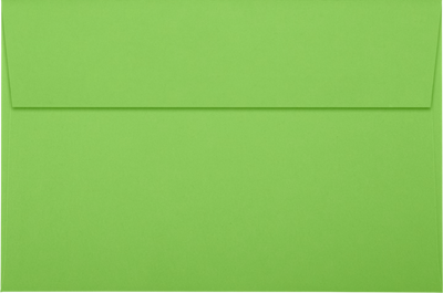 Lime Green 32lb A9 Invitation Envelopes (5 3/4 x 8 3/4) with Peel & Seal