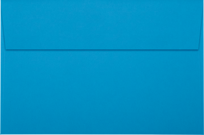Pool Blue 32lb A9 Invitation Envelopes (5 3/4 x 8 3/4) with Peel & Seal