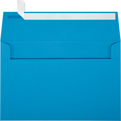 Pool Blue 32lb A9 Invitation Envelopes (5 3/4 x 8 3/4) with Peel & Seal