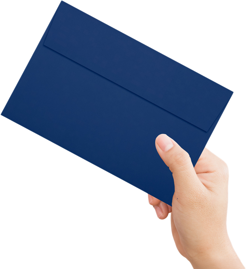 Navy Blue 32lb A9 Invitation Envelopes (5 3/4 x 8 3/4) with Peel & Seal