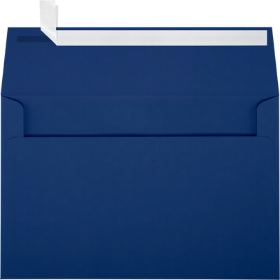 Navy Blue 32lb A9 Invitation Envelopes (5 3/4 x 8 3/4) with Peel & Seal